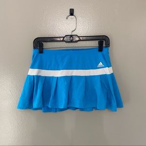 Blue adidas pleated tennis skort skirt size S Womens